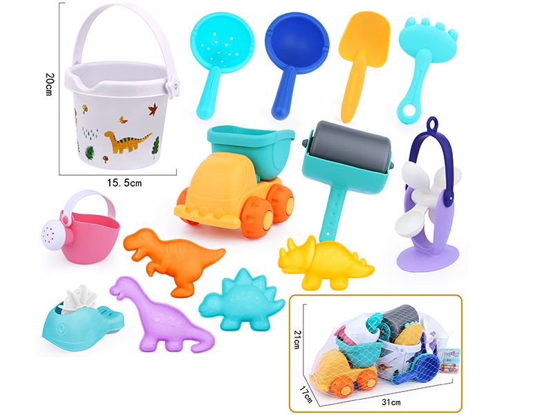 14pcs Soft Plastic Beach Toys