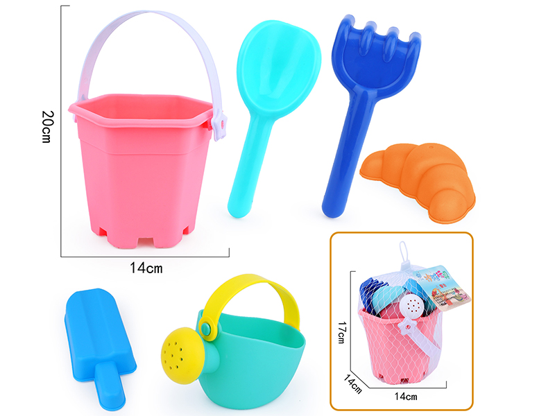 6pcs Soft Plastic Beach Toys