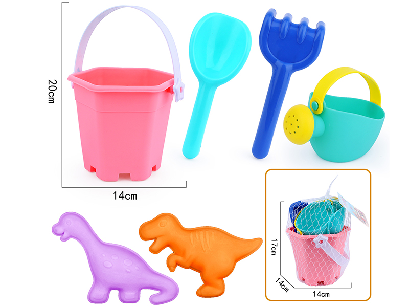 6pcs Soft Plastic Beach Toys