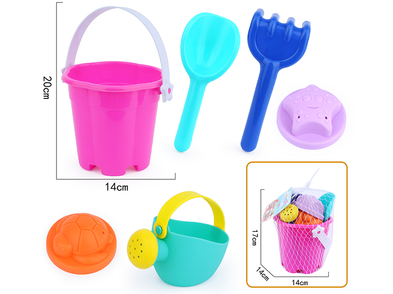 6pcs Soft Plastic Beach Toys