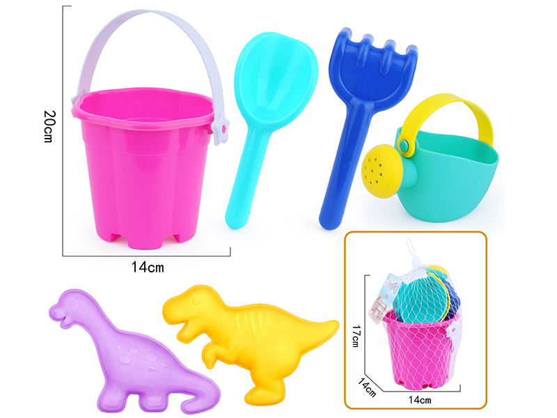 6pcs Soft Plastic Beach Toys