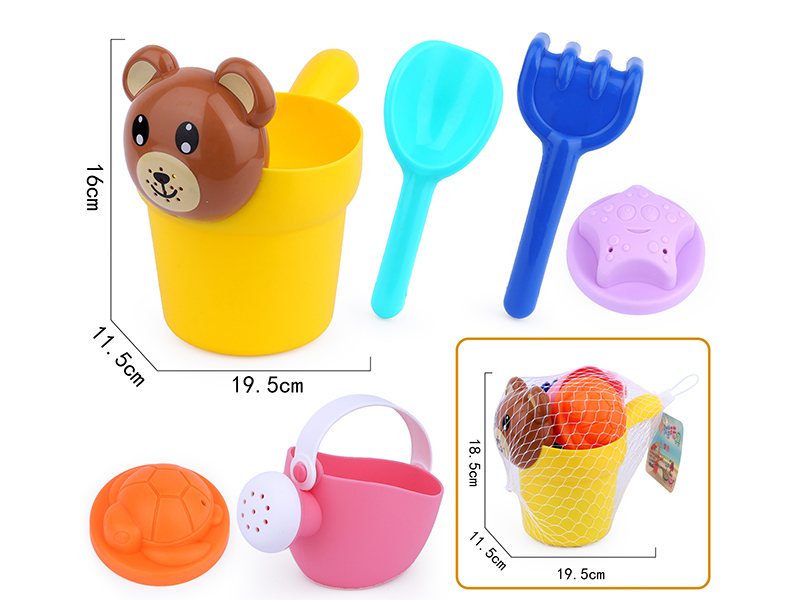 6pcs Soft Plastic Beach Toys
