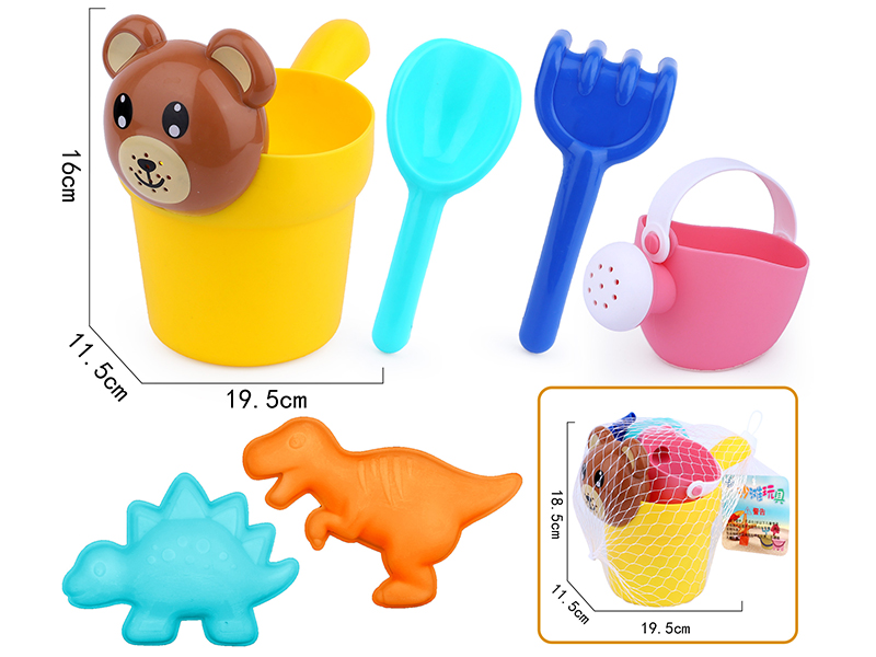 6pcs Soft Plastic Beach Toys