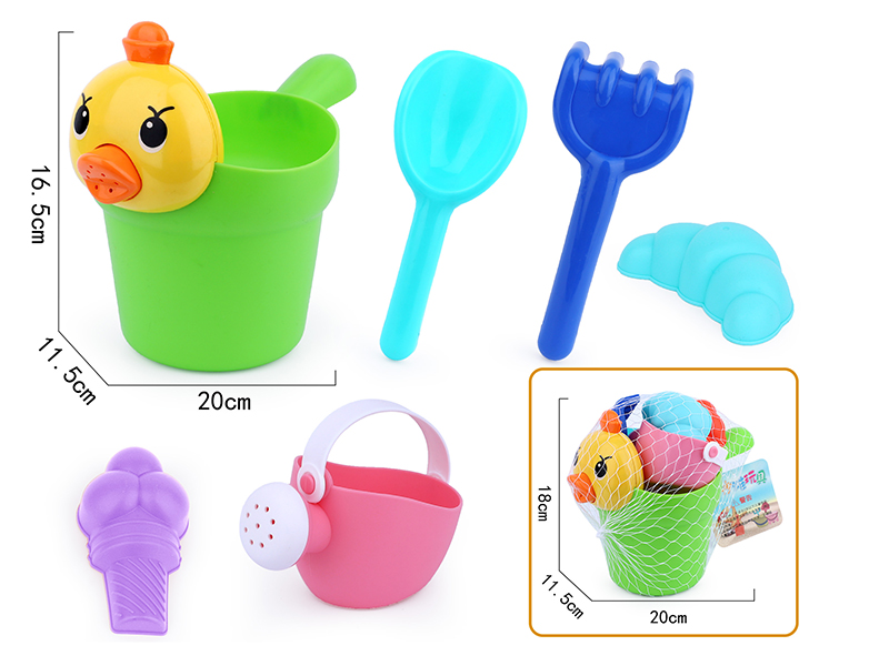 6pcs Soft Plastic Beach Toys