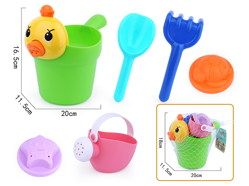 6pcs Soft Plastic Beach Toys