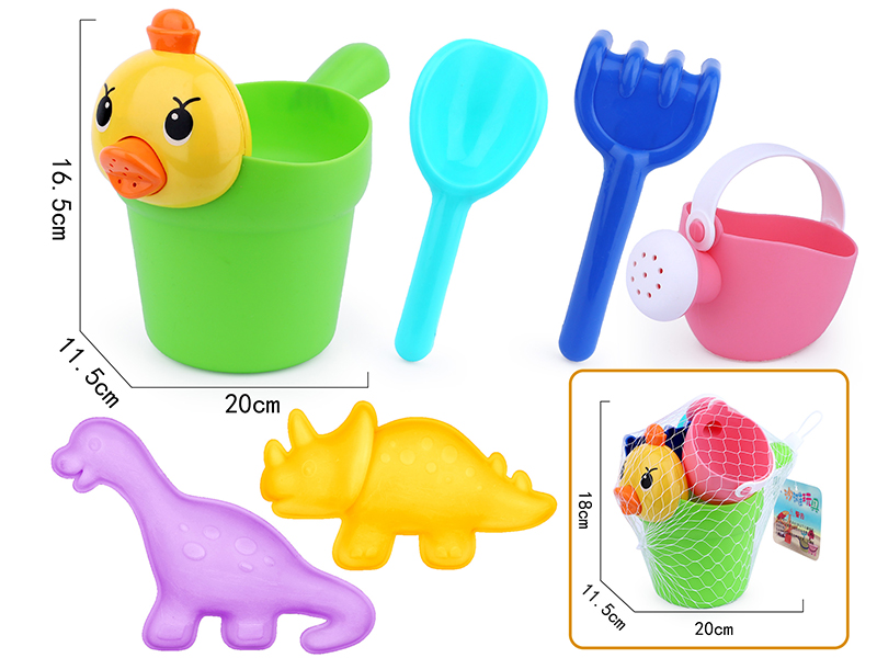 6pcs Soft Plastic Beach Toys