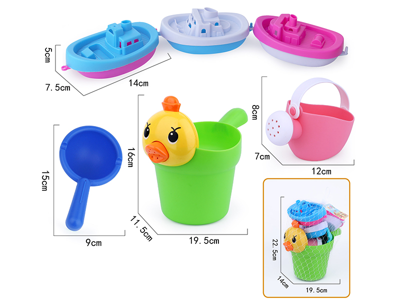 9pcs Soft Plastic Beach Toys Set