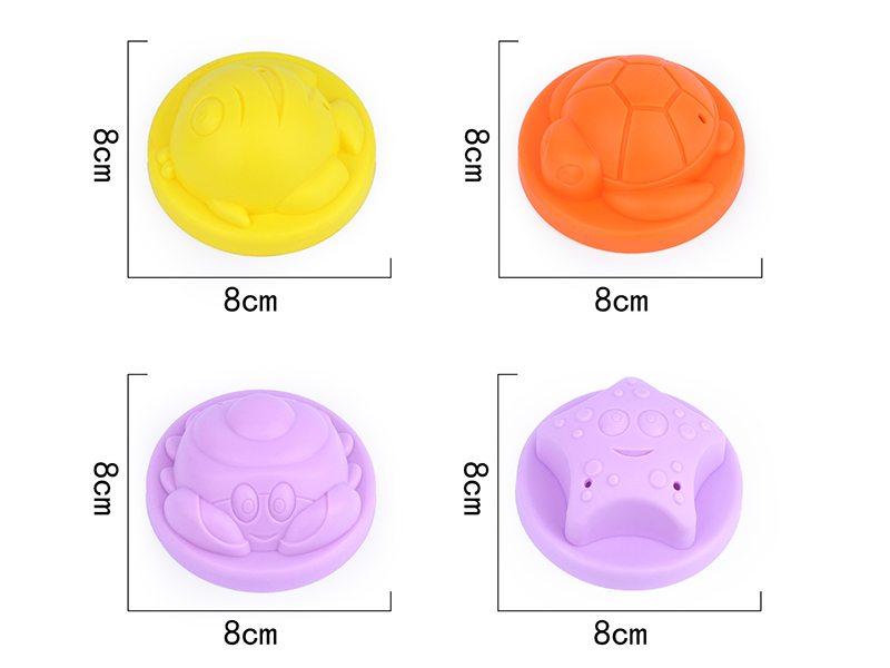 Sea Animals Sand Molds 4pcs