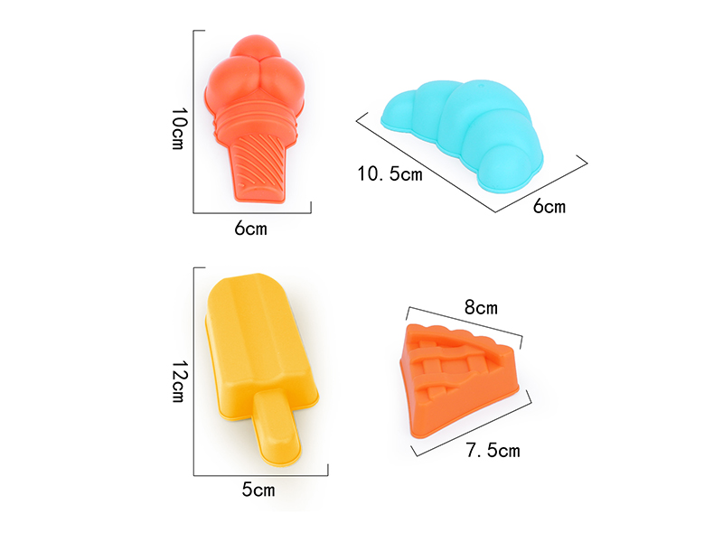 Food Sand Molds 4pcs