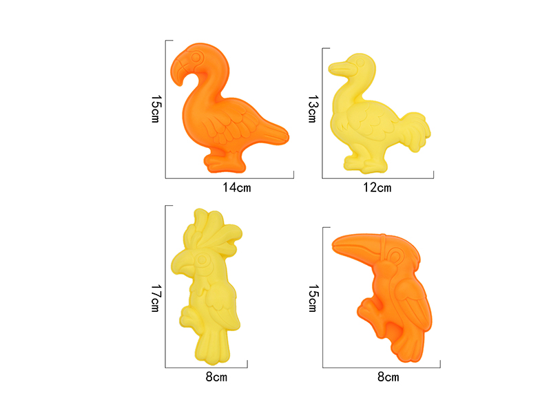 Birds Sand Molds 4pcs