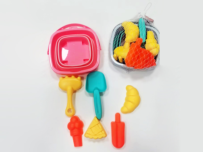 Food Sand Molds Folding Sand Bucket Set 7pcs