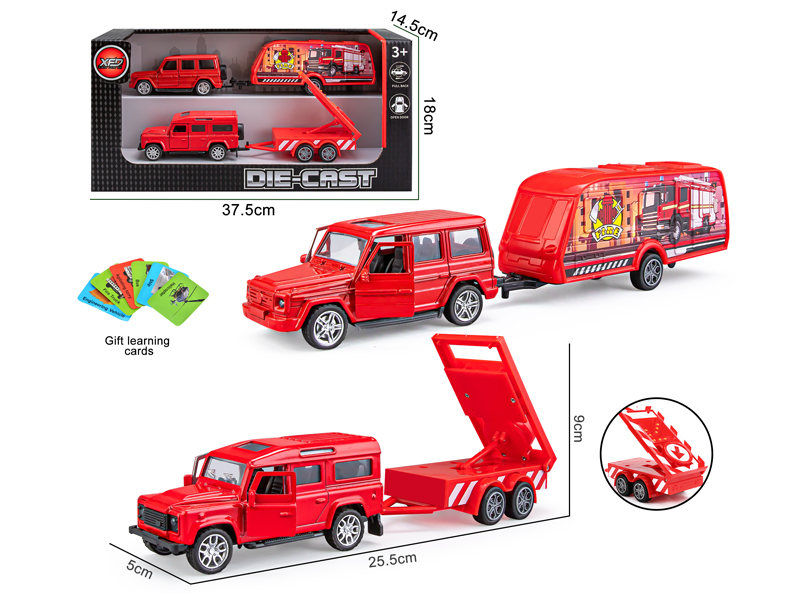 Alloy Fire Truck Trailer