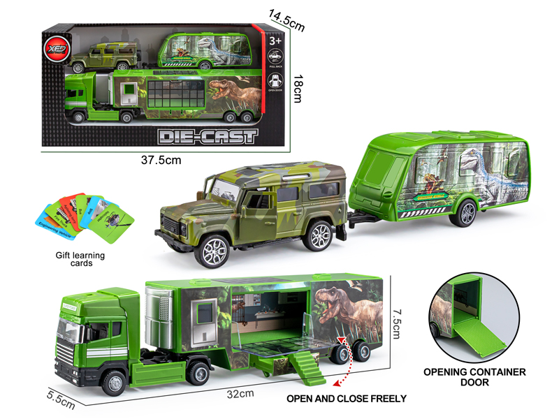 Alloy Dinosaur Trailer