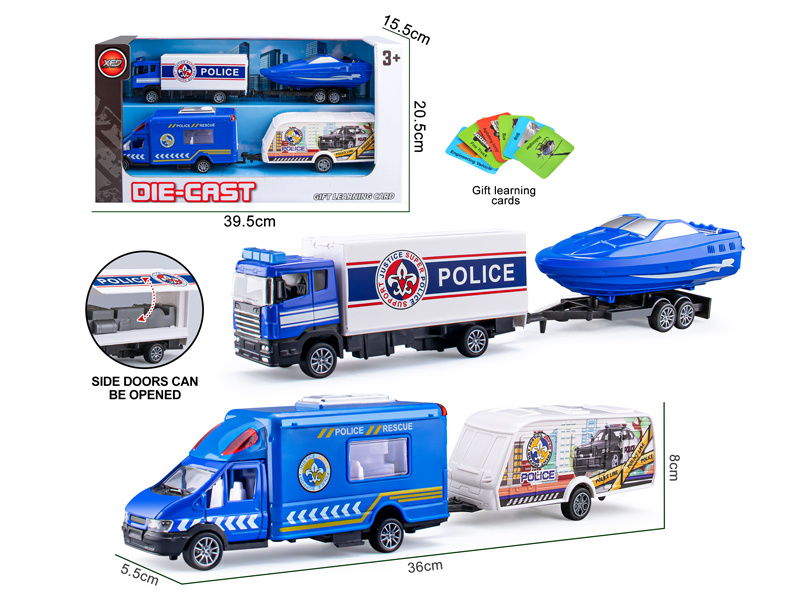 Alloy Police Vehicle Trailer