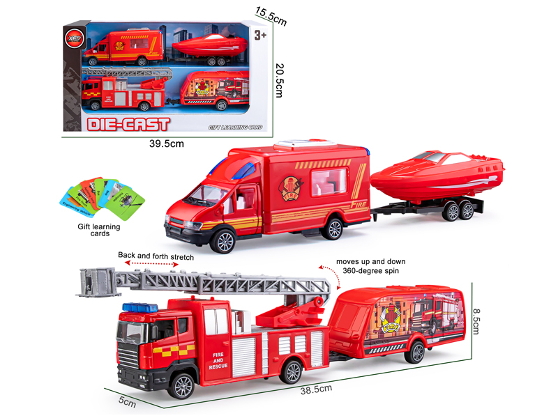 Alloy Fire Truck Trailer