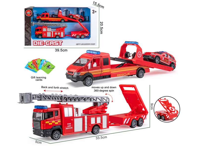 Alloy Fire Truck Trailer