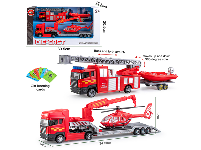 Alloy Fire Truck Trailer