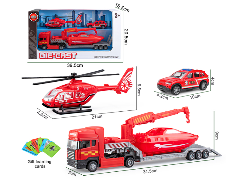 Alloy Fire Truck Trailer