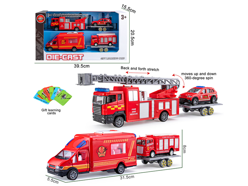 Alloy Fire Truck Trailer