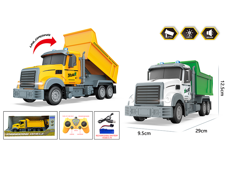 2.4G 6 Channel Remote Control Engineering Dump Truck