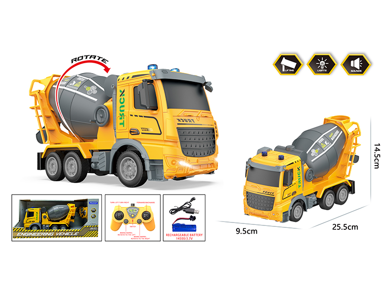 2.4G 6 Channel Remote Control Mixer Truck