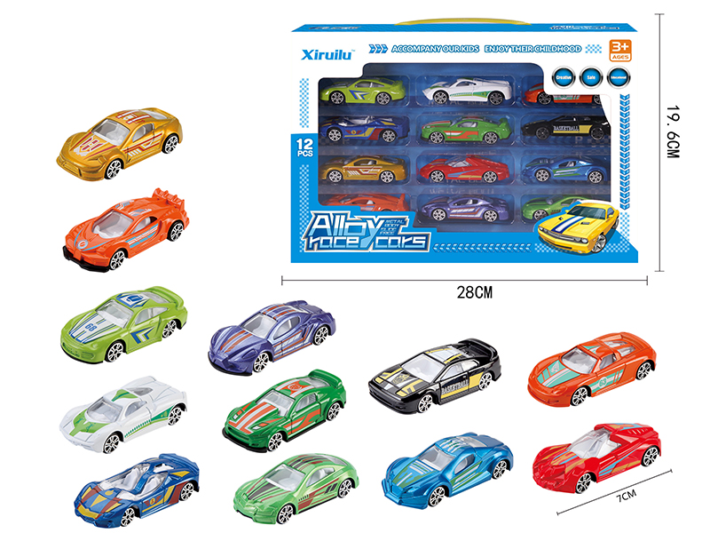 1:64 Slide Alloy Cars 12pcs