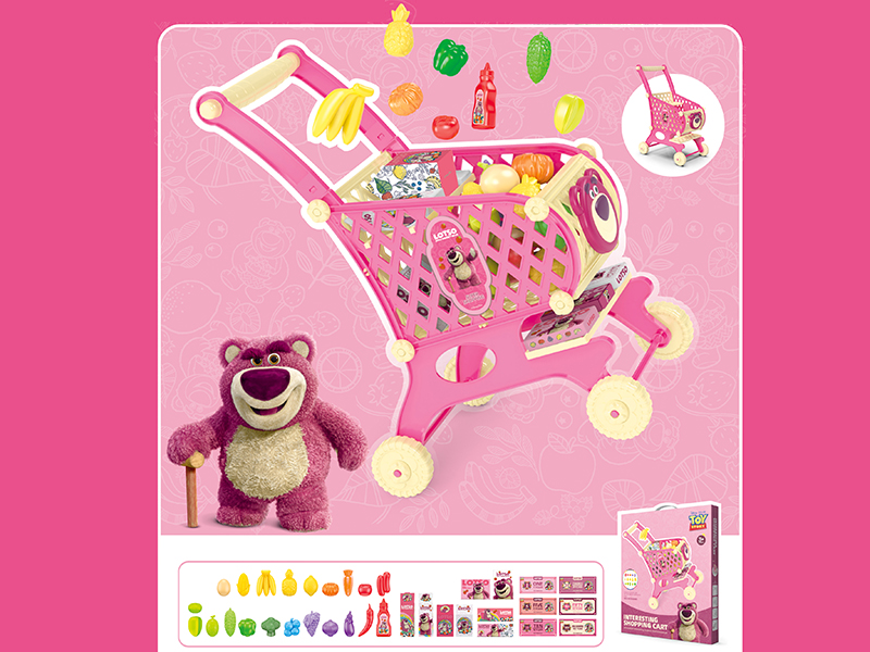 Strawberry Bear Shopping Cart Set