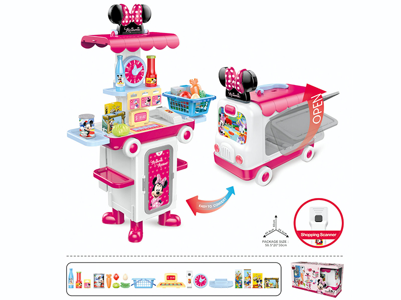 2 In 1 Minnie Super Market Transforming Bus