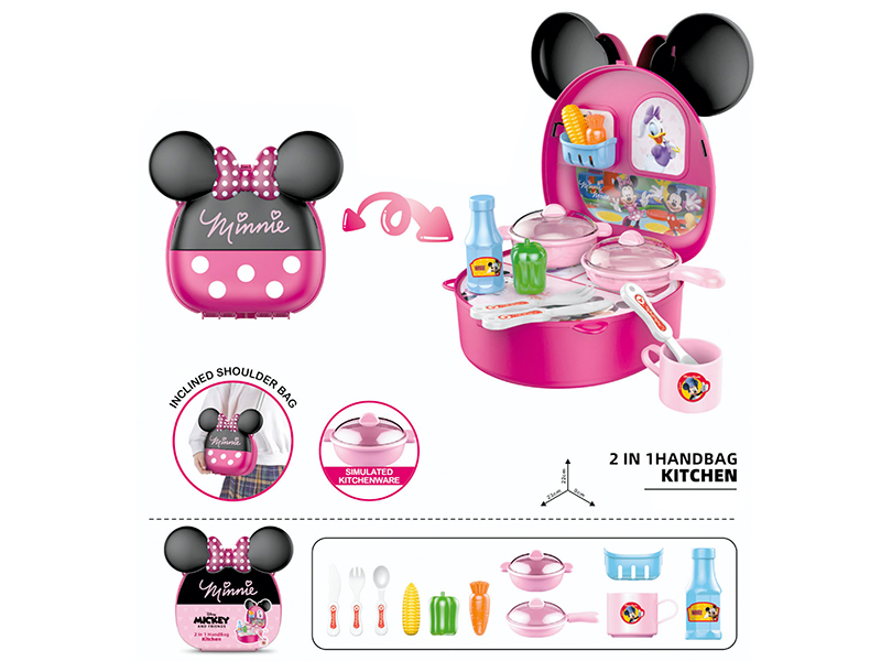 2 In 1 Handbag Kitchen Set(Minnie)