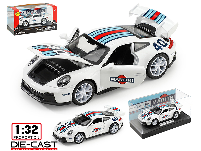 1:32 Porsche 911 Alloy Car(Martini)