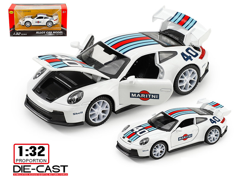 1:32 Porsche 911 Alloy Car(Martini)