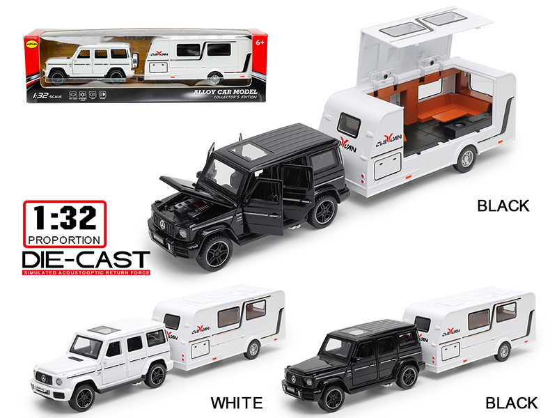 1:32 Mercedes-Benz G63 Alloy Trailer RV