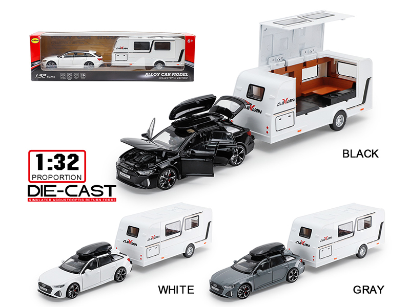 1:32 Audi RS6 Alloy Trailer RV