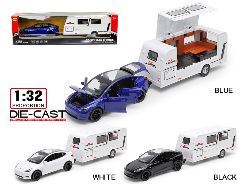 1:32 Tesla Model Y Alloy Trailer RV