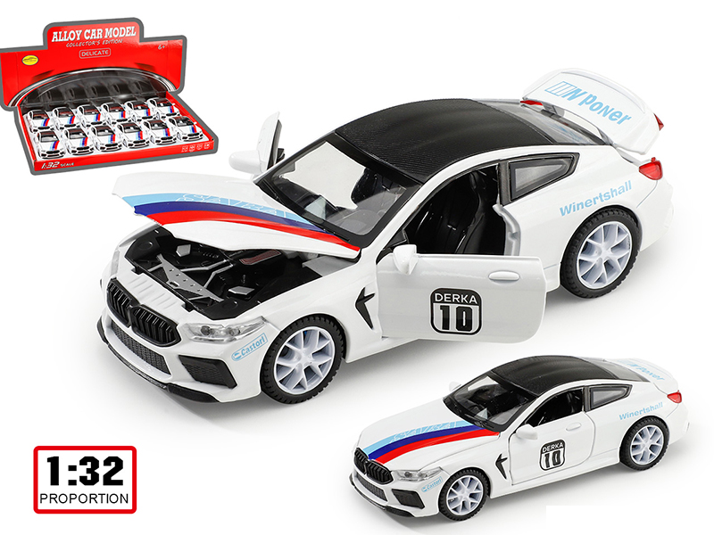1:32 BMW M8 Alloy Racing Car(12PCS)