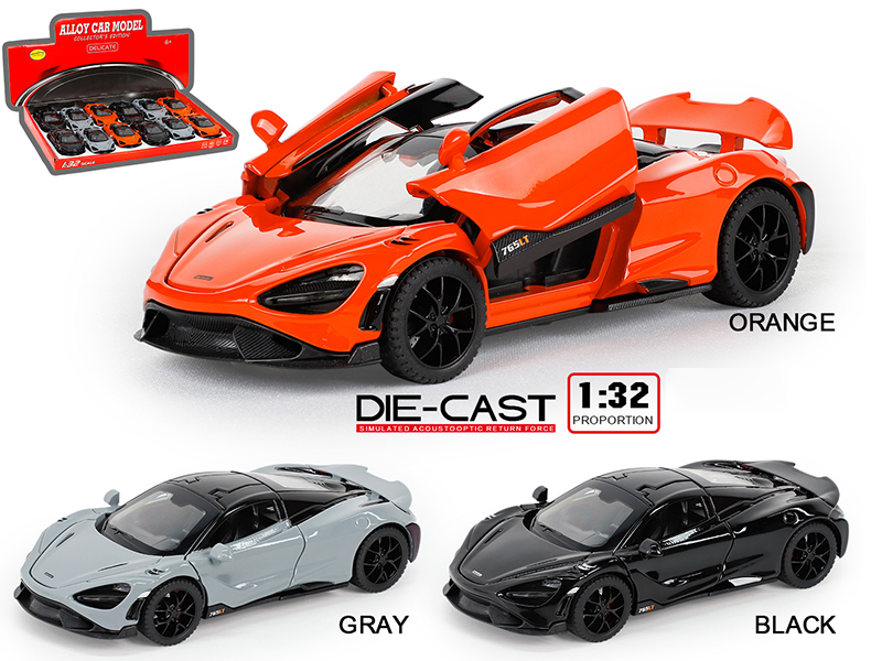 1:32 McLaren 765LT Alloy Car(12PCS)
