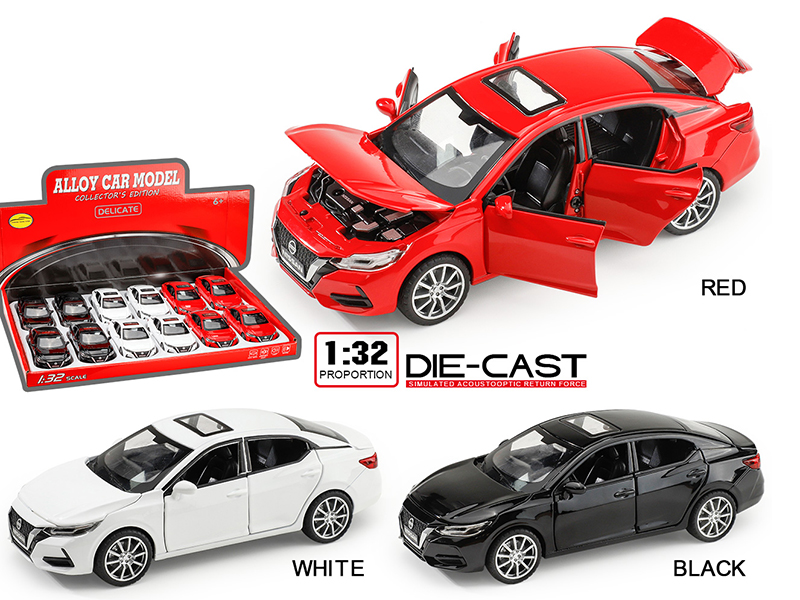 1:32 Bluebird Sylphy Alloy Car(12PCS)