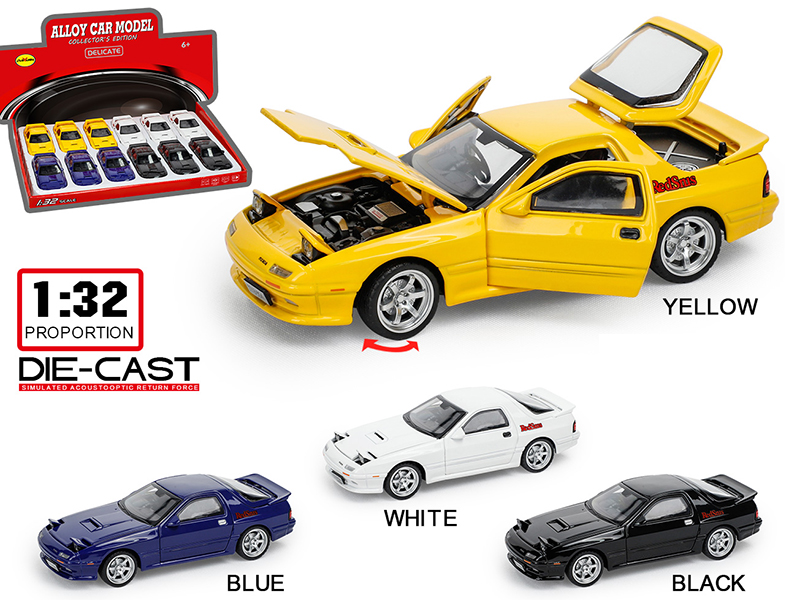 1:32 Mazda  RX-7 Alloy Car(12PCS)