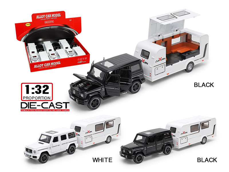 1:32 Mercedes-Benz G63 Alloy Trailer RV(6PCS)
