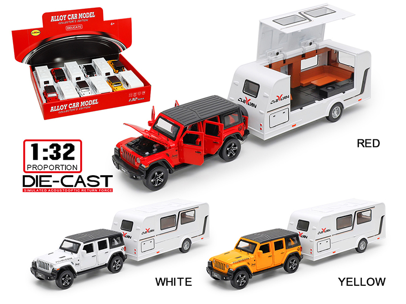 1:32 Wrangler Alloy Trailer RV(6PCS)