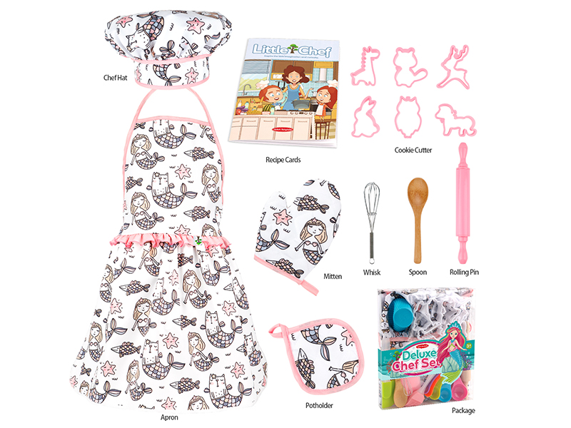 Children's Baking Kitchen Set With Apron