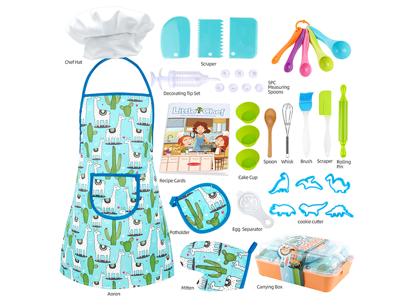 Children's Baking Kitchen Set With Apron 36pcs