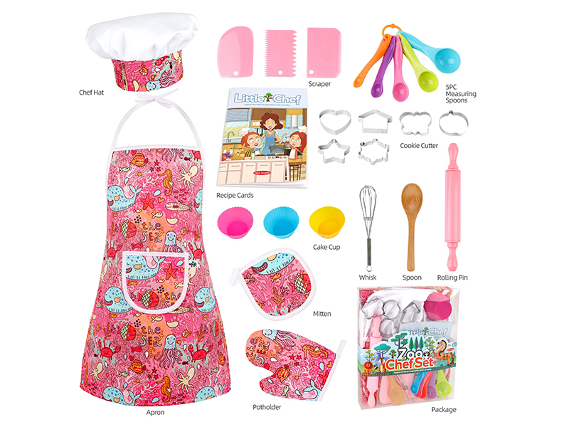 Children's Baking Kitchen Set With Apron