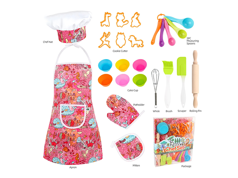Children's Baking Kitchen Set With Apron