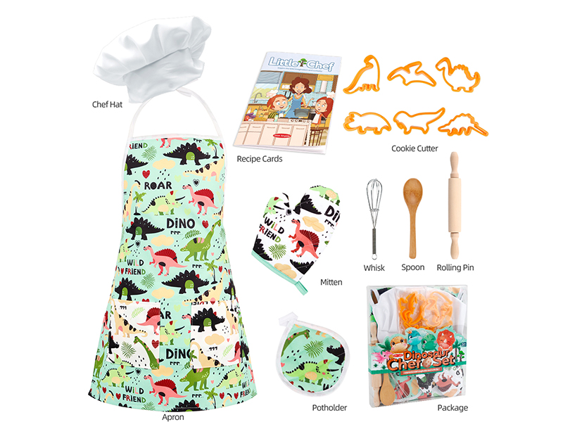 Children's Baking Kitchen Set With Apron 14pcs