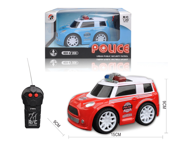 1:20 2CH R/C Q-Version Mini Police Car