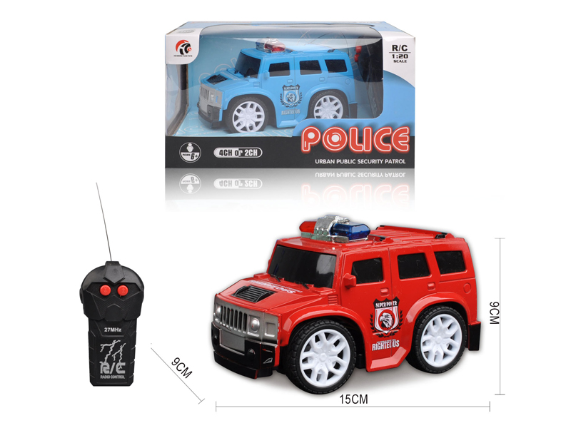 1:20 2CH R/C Q-Version Hummer Police Car