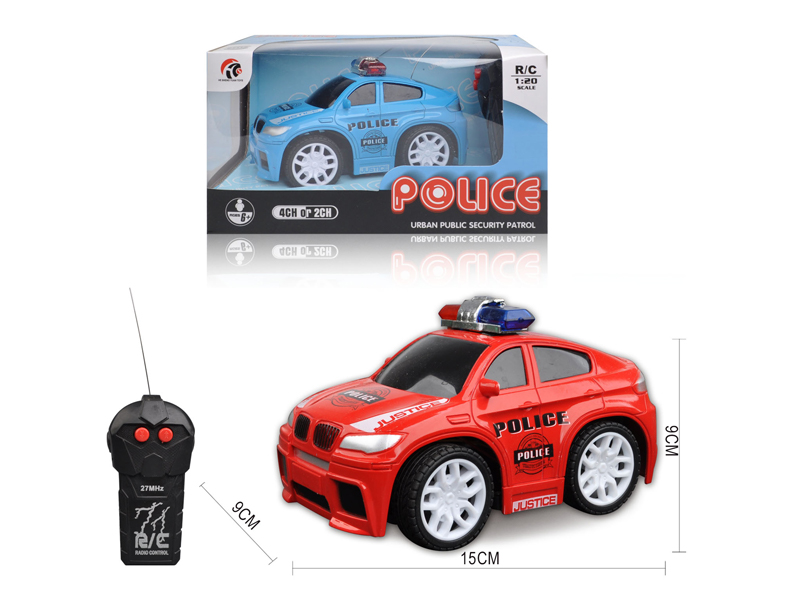1:20 2CH R/C Q-Version BMW X6 Police Car