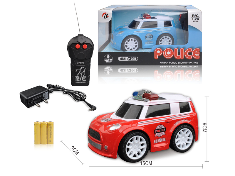 1:20 2CH R/C Q-Version Mini Police Car