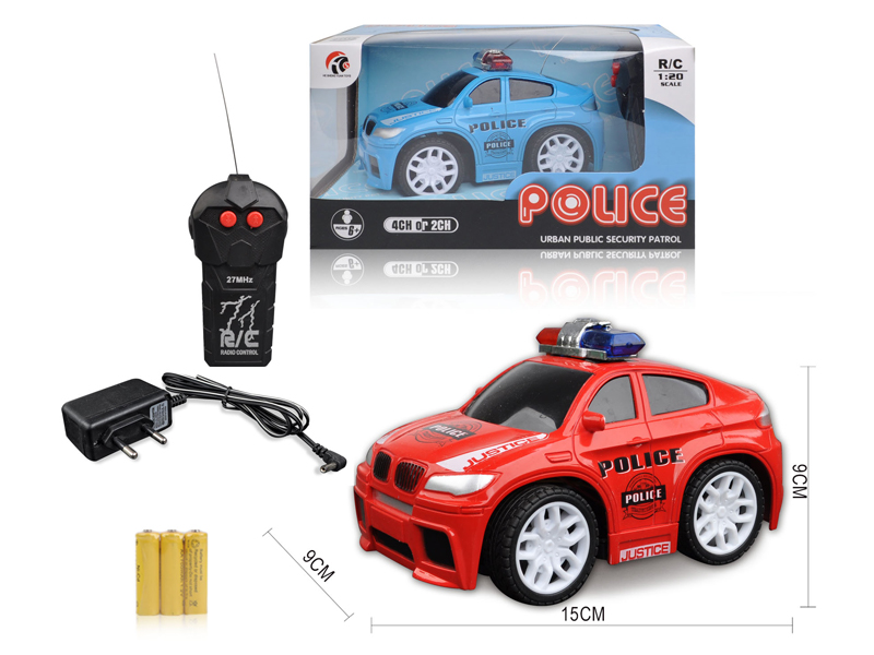 1:20 2CH R/C Q-Version BMW X6 Police Car